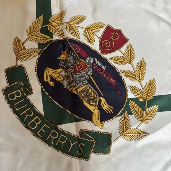 âšREDUCEDâšBurberry Vintage Silk Scarf - Picture 1 of 6